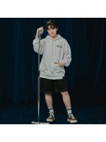 韓國Romantic Crown - [RMTC WITH SVT WOOZI] STITCH POCKET HALF PANTS_BLACK
